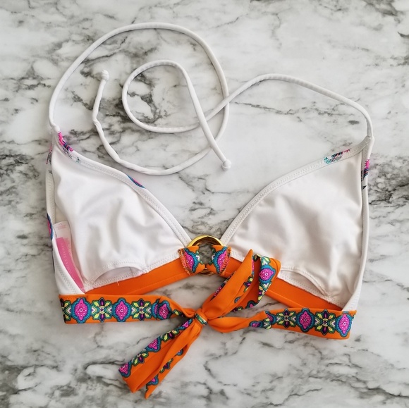 Victoria's Secret Paisley Triangle Bikini Top, Sm - Picture 6 of 8